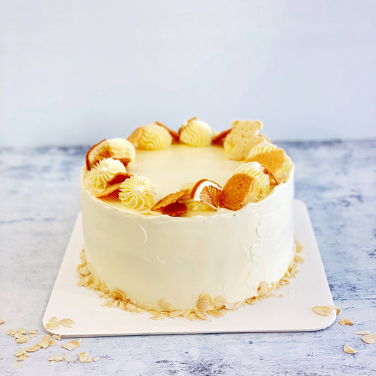 Salted Buttercream Cake with Almond